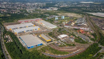 Luftbild neues kv-Terminal in Dortmund