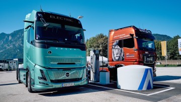 Neue Ladestation für E-Lkw in Kufstein