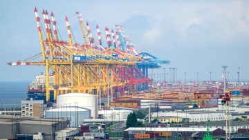 Der Hafen von Bremerhaven