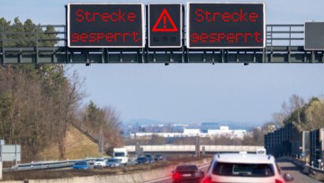 Vollsperrung Autobahn; Autobahn Sperrung