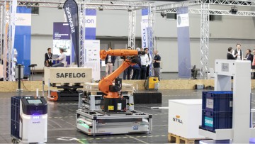 Autonome Mobile Roboter beim AGV Mesh-Up 2024