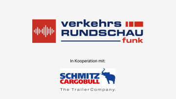Logo von VerkehrsRundschau Funk mit Logo von Schmitz Cargobull