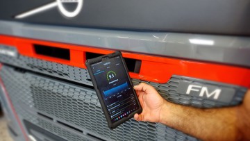 Die Software Webfleet im mobilen Einsatz