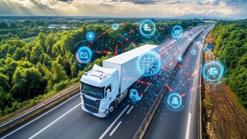 Digitale Auftragskommunikation: Vorteile integrierter Lösungen für KMU LKW auf der Straße