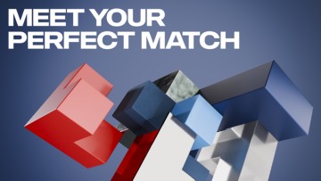 Key Visual von Scania für die IAA Transportation mit dem Motto "Meet your Perfect Match"