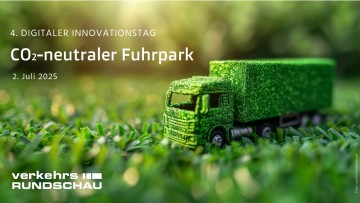 Grüner Lkw