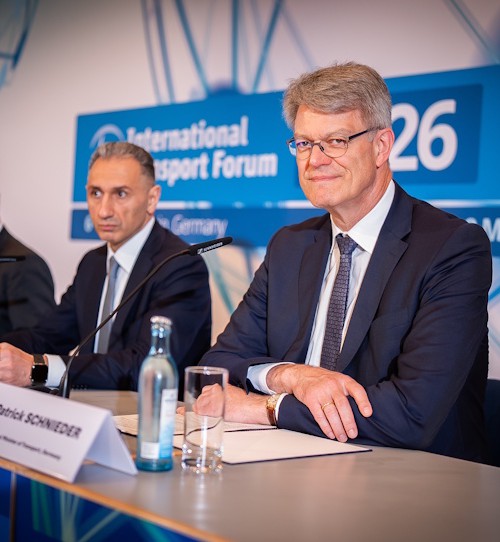 Verkehrsminister Patrick Schnieder auf der ITF 2026