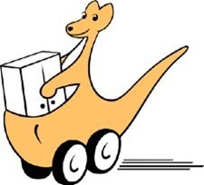 AMÖ Logo Rollendes Känguru