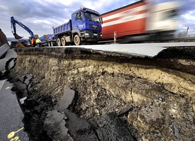 Der Erdrutsch an der A 3