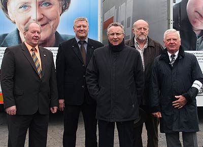 Maut-Protest: Konvoi-Fahrt durch Fulda