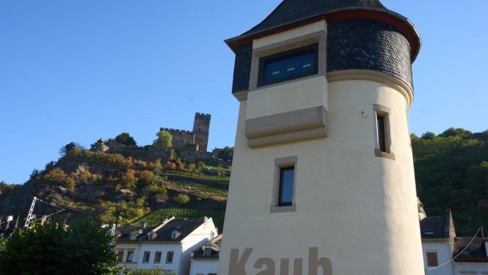 Der Pegel Kaub am Rhein zeigt keine Werte mehr an. Rechnerisch müssten die Pegelstände im einstelligen Bereich liegen.  Aufnahmedatum 14.08.2026 