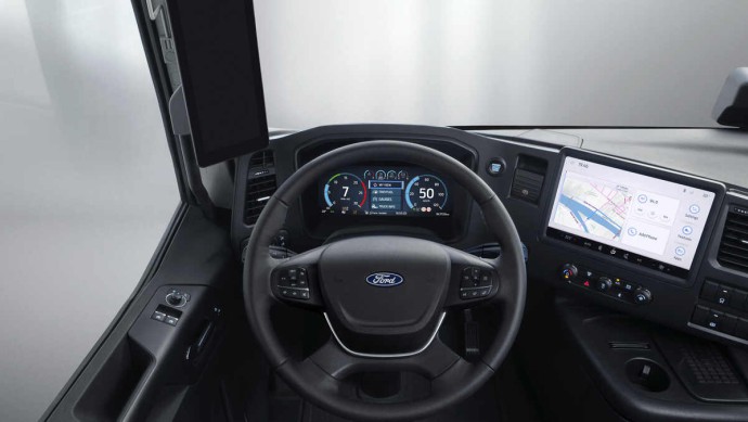 Ansicht des neuen Cockpits der neuen Ford F-Max Gen 2.0