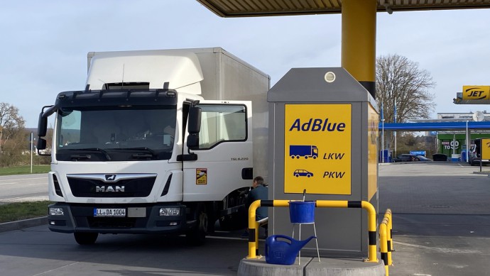 Diesel, Tankstelle, Lkw, Tanken