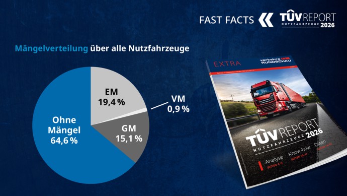 Nutzfahrzeugkatalog 2026 Grafik der Mängelverteilung