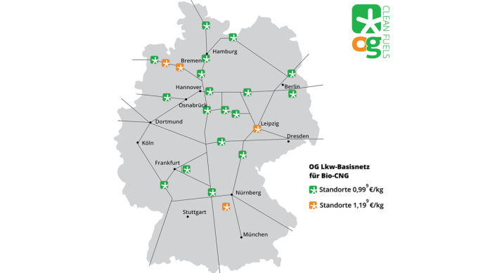 OG Clean Fuels Tankstellen-Standorte Deutschland