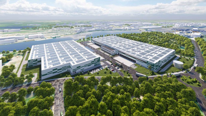 Thielemann Group Visualisierung Logistik Campus Krefeld