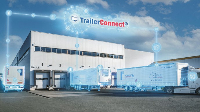 Über Trailer Connect verbundene Trailer von Schmitz Cargobull