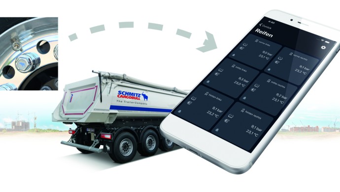 Schmitz Cargobull RDKS Management auf dem Smartphone