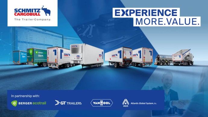 Key Visual des Schmitz Cargobull IAA Auftritts Experience More Value