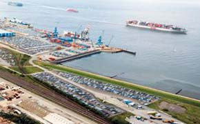 Neuer RoRo-Liniendienst am Cuxport Cuxport Terminal