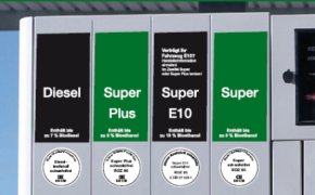 Bioethanol E10 Zapfsäule