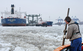 Eisbrechereinatz, Hafen Hamburg