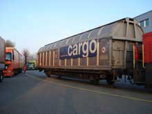 Schweiz: Gebrüder Weiss transportiert per Bahn Gebrüder Weiss Sammelwaggon