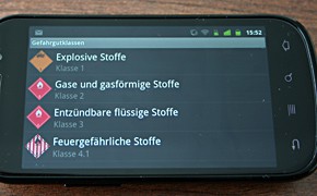 App-Test: Schnelle Info bei Gefahrgut-Unfällen