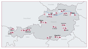 Karte Logistik Österreich