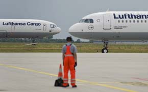 Lufthansa, Rollfeld, Fluglotse