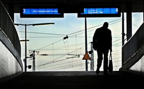 Bahn, Streik, GDL, Bahnhof, Gleis
