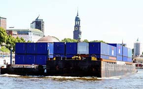 Binnenschifffahrt Hafen Hamburg