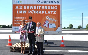 Zusätzliche LKW-Plätze im Großraum Wien Gernot Brandtner, Asfinag, LKW-Parkplatz