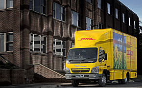 Daimler-Flottentest - DHL-Hybrid-LKW