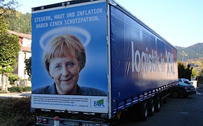 Verkehrsgewerbe fordert Verzicht auf Mauterhöhung truck_merkel290