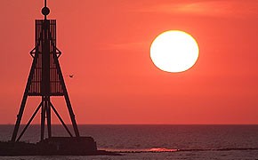 Wattenmeer Sonnenuntergang 