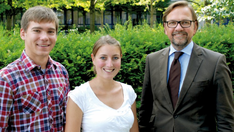 Karriere-Coaching in München (v.l.): Jörn Sonderhoff (Fachhochschule Heilbronn), Annika Mack (Hochsc ...
