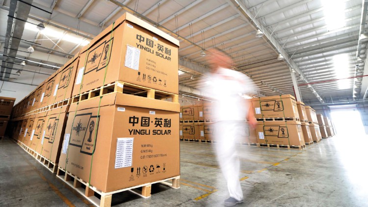 Für chinesische Unternehmen ist die Sonnenenergie zuletzt ein Riesengeschäft gewesen Picture Allianc ...