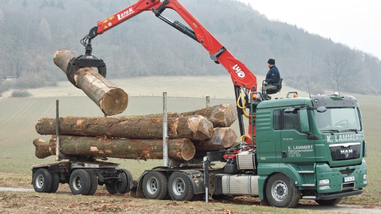 Holzladekrane