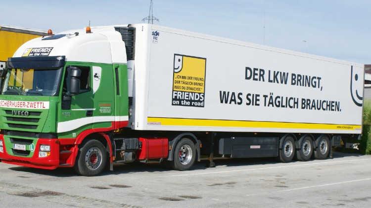 Die Initiative „Friends on the Road“ gibt LKW ein freundlicheres Gesicht Friends on the Road