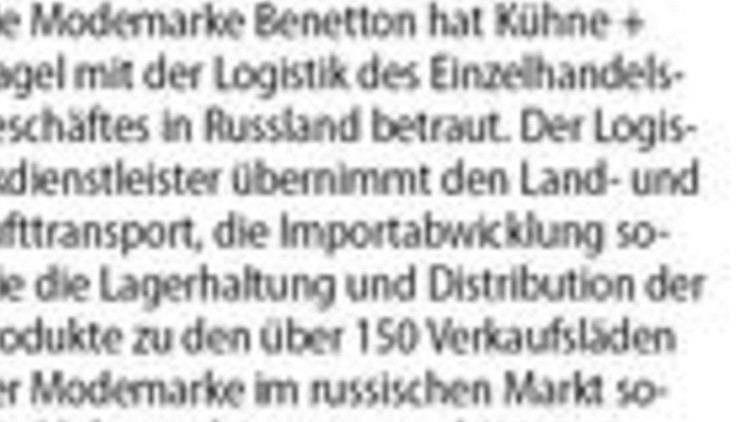 Benetton beauftragt K+N