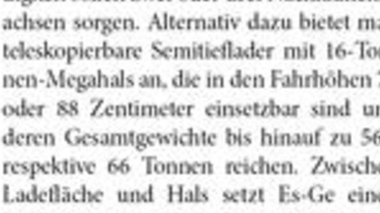 Teleskopierbarer Mega mit Twistlocks