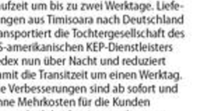 Fedex Express verbessert Service nach Osteuropa