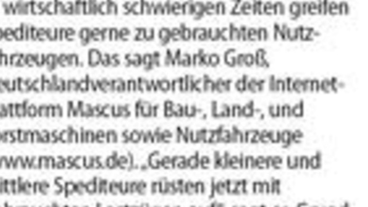 Spediteure setzen ...