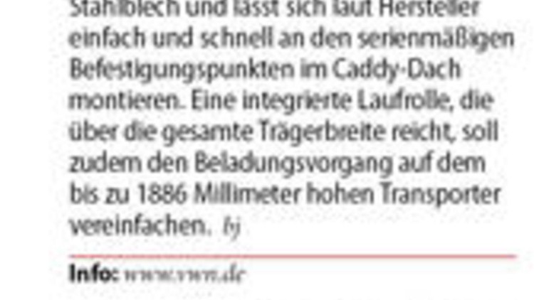 Sperriges Ladegut einfach aufs Dach verbannen