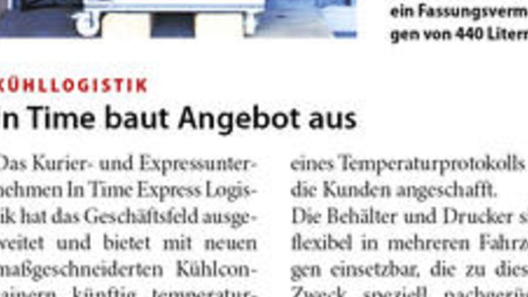 In Time baut Angebot aus