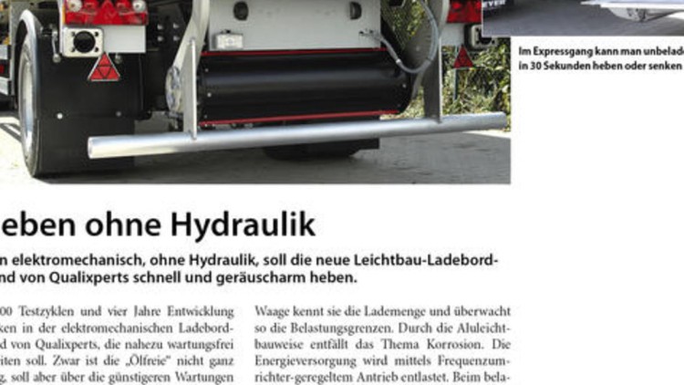 Im Expressgang kann man unbeladen in 30 Sekunden ...