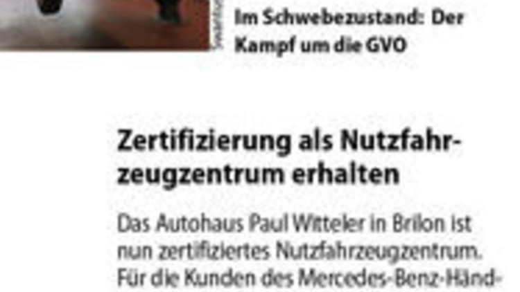 Kraftfahrzeuggewerbe gegen Vorziehen der ...