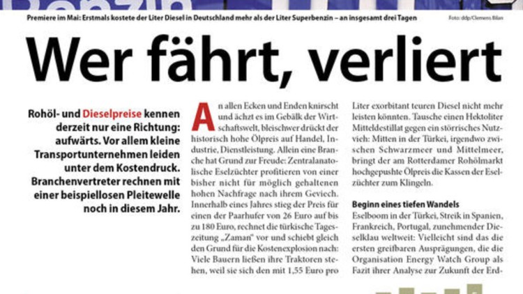 Wer fährt, verliert