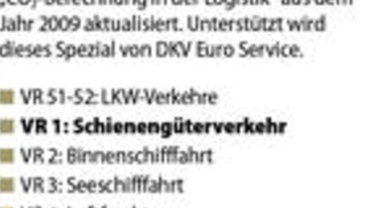 CO2-Berechnung – Schienengüterverkehr